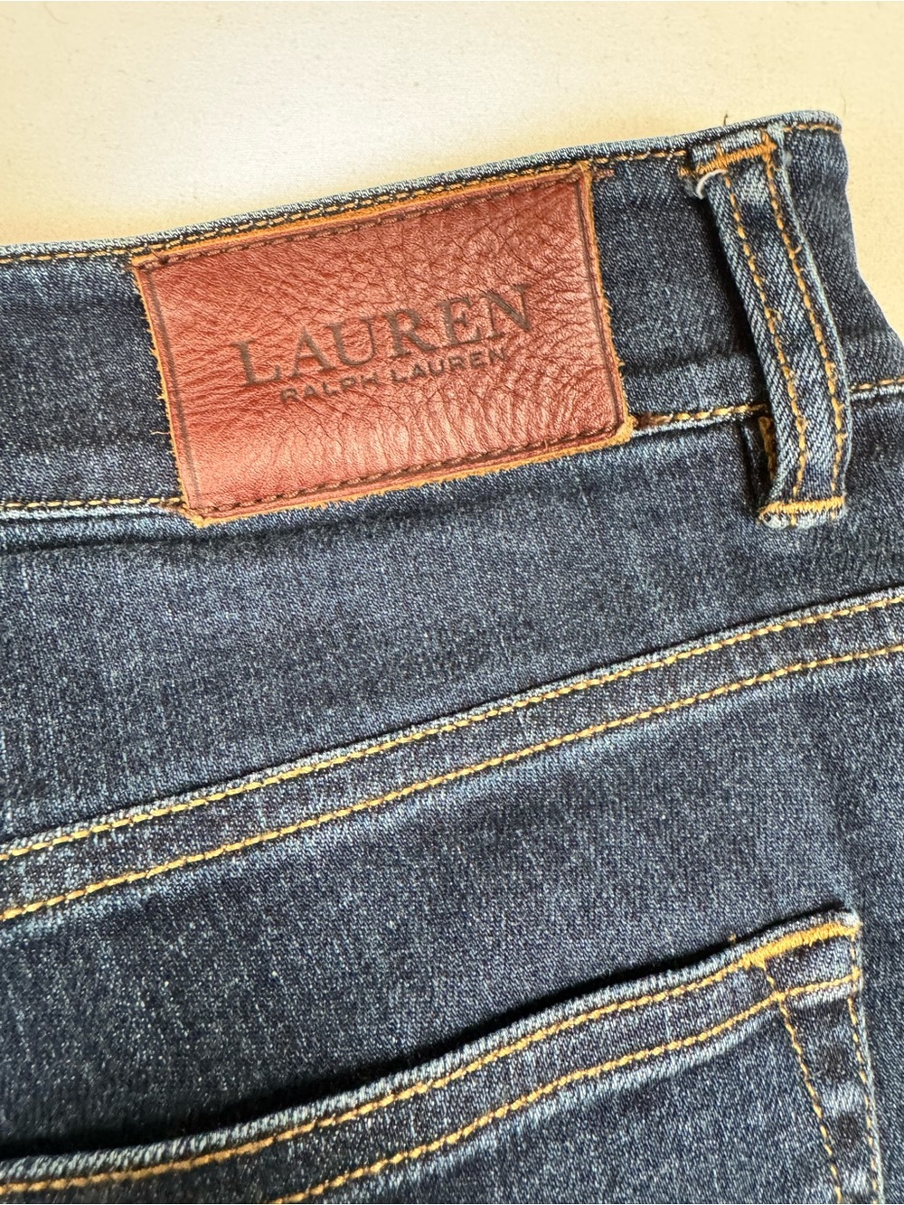 Lauren Ralph Lauren Premier Straight Leg Jeans Blue Women’s 12 - Picture 6 of 7